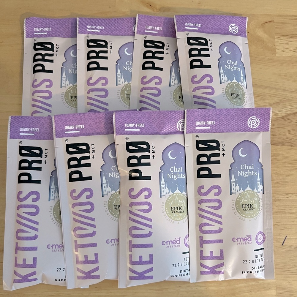 Pruvit Chai Nights Pro Lot of 8
